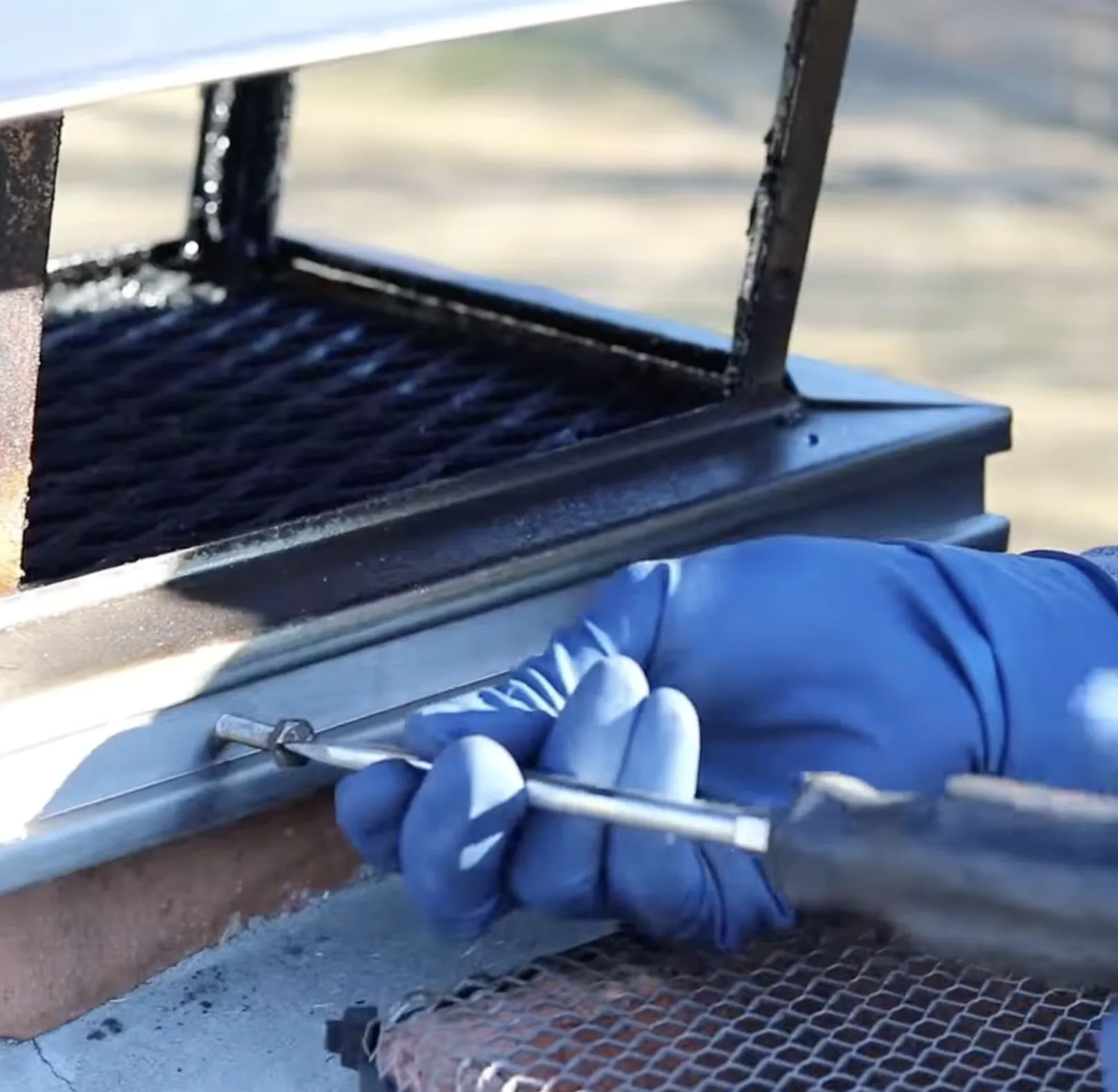 Level 1 visual chimney inspection examining exterior masonry and crown condition in Greenville South Carolina