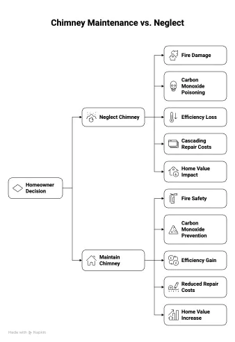 How often should you clean your chimney in Greenville SC - cost comparison infographics