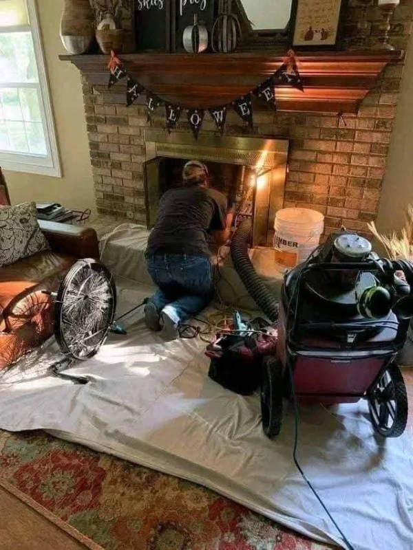 Chimney cleaning Verdae Greenville SC gas fireplace service